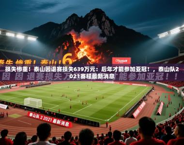 2025乐鱼体育app登录入口损失惨重！泰山因退赛损失639万元：后年才能参加亚冠！，泰山队2021赛程最新消息